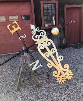 Weathervane Gilding: Philips Andover Academy 