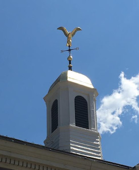 Weathervane & Cupola Gold Leaf Restoration: WT Phelan Insurance 