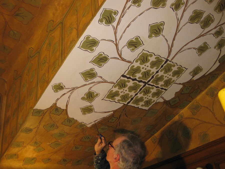 Decorative Paint Conservation: Wilderstein Library